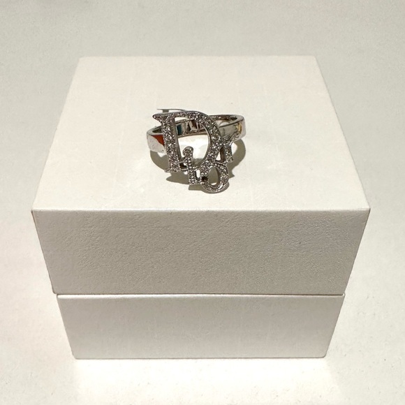 Dior Oblique Silver Plated Ring 7 - Picture 3 of 5